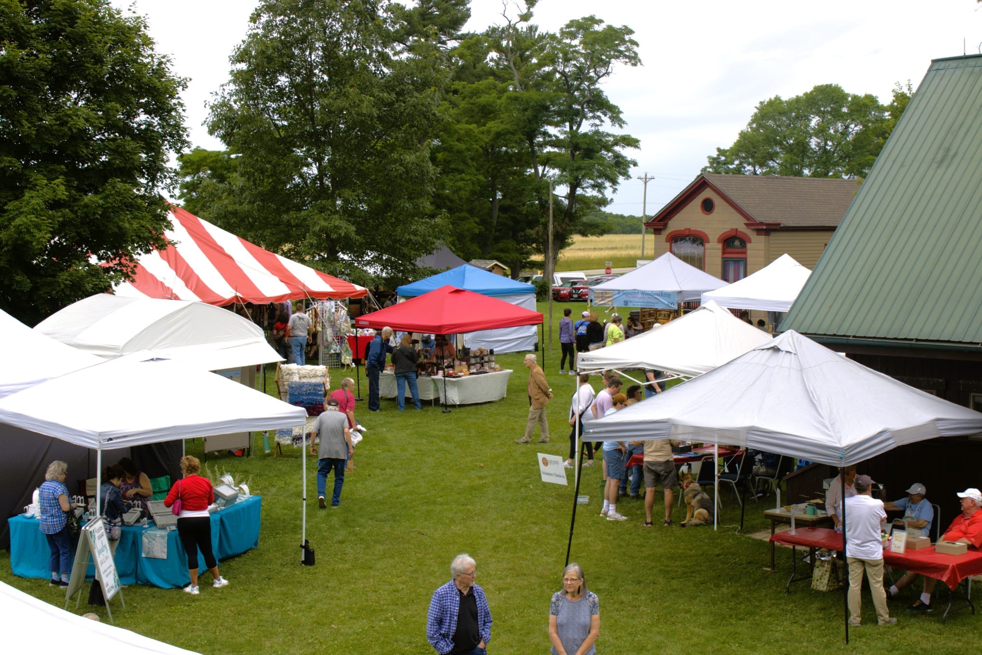 Local artisan vendors set up booths at Hueston Woods' annual Arts and Crafts fair