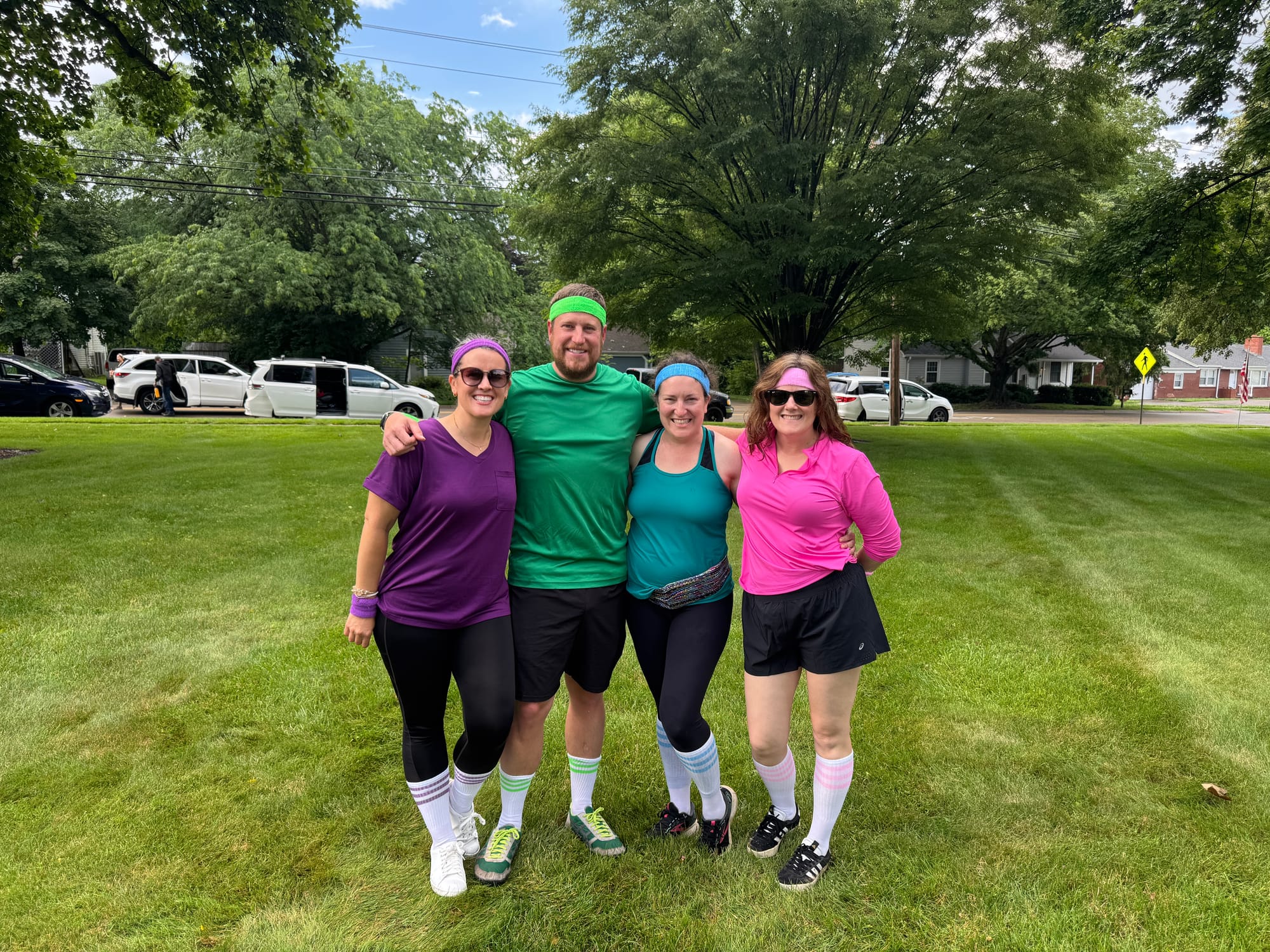  (Left to right) Cherie Hornfeck, Bryan Hornfeck, Holly Larson and Ashley Keeton participated in the Oxford Fun Hunt this year