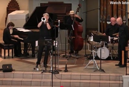 Jimmy Leach Jazztet performs during a Red Door Community Concert.