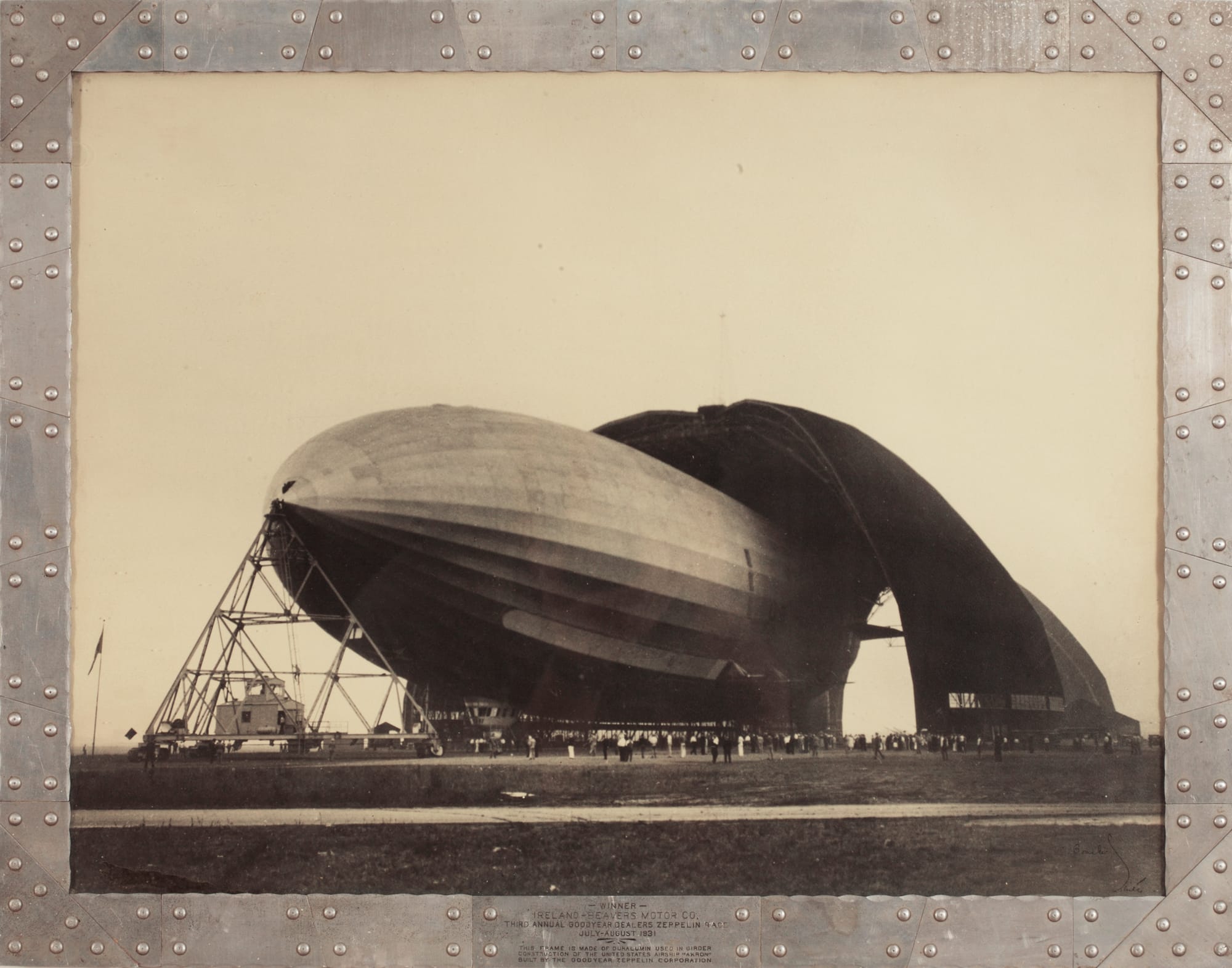 “Photograph of the Maiden Flight of the U.S.S. Akron, August 8, 1931” by Margaret Bourke-White.