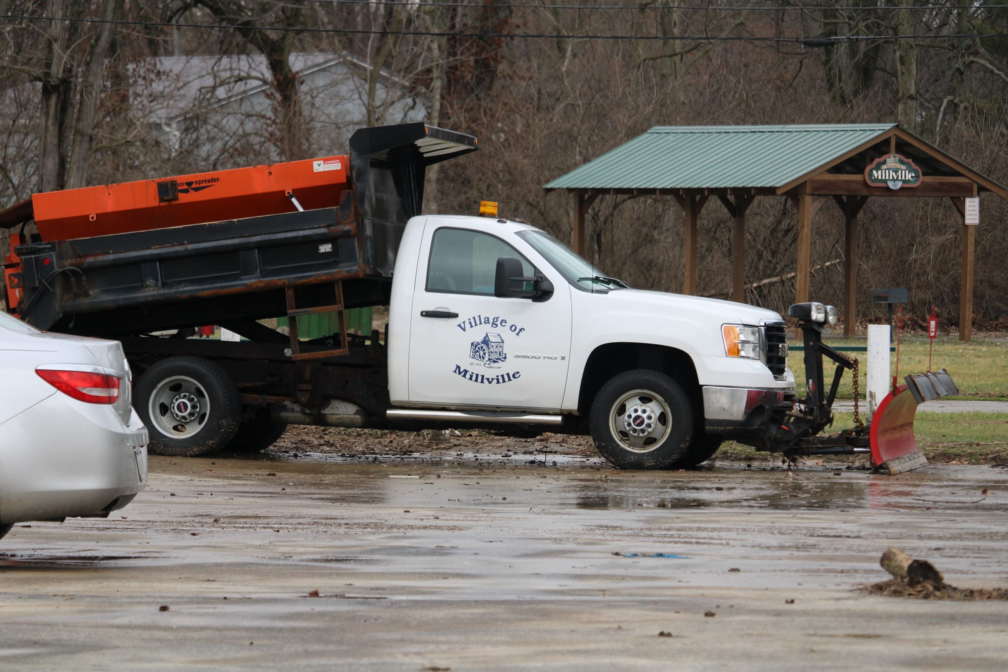 A "Village of Millville" truck