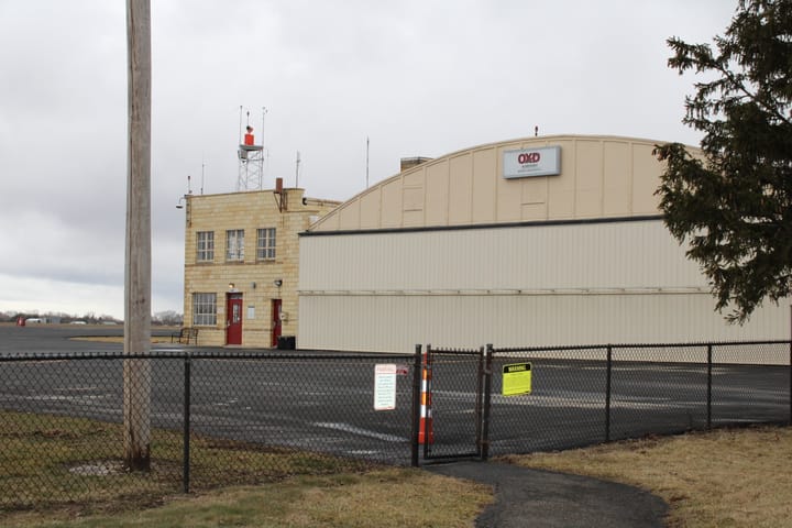 Miami University Airport seen from the side