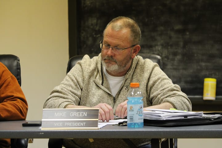 Milford Township Board of Trustees Vice President Mike Green at a meeting