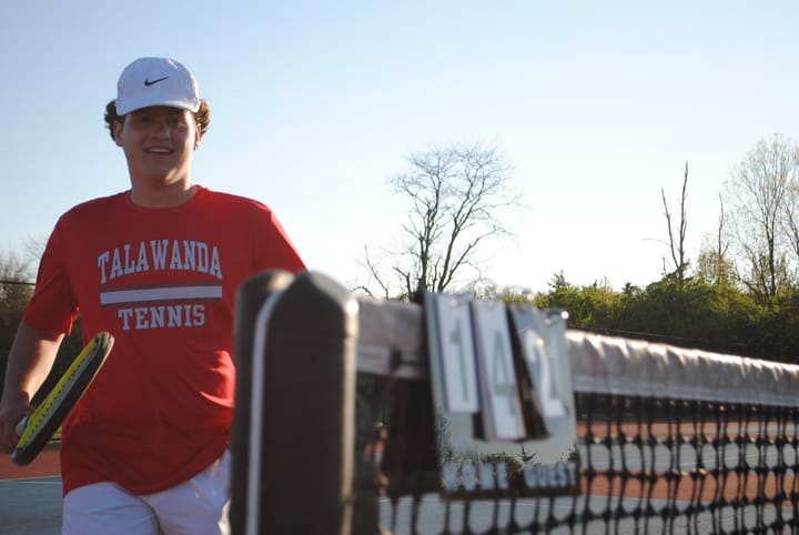 Page powers Talawanda tennis win in season opener